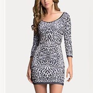 NWT $69 Bebe Animal Jacquard Dress size P/S